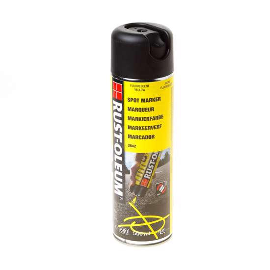 Afbeelding van Rust-Oleum Spuitverf markeerspray fluorecerend geel 2842 500ml