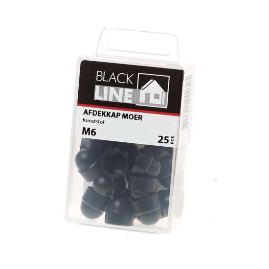 Afbeelding van Afdekkapje zwart M6 Verpakt per 25 stuks