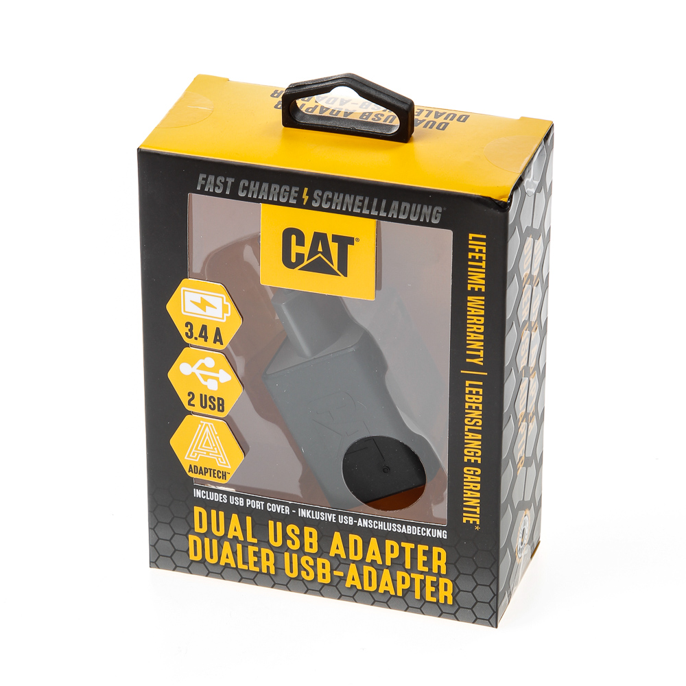 CAT Oplader voor in huis met 2 USB uitgangen