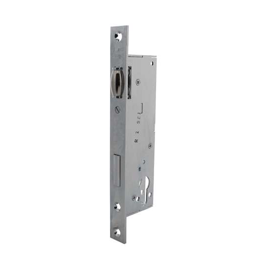 Afbeelding van P+E Tonrol dag- en nachtslot profielcilindergat 78mm doornmaat 35mm met gegalvaniseerde voorplaat 220x22mm