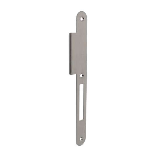 Afbeelding van P+E Sluitplaat voor projectsloten met nachtschoot DIN rechts 235x25mm rvs geborsteld