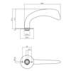 Afbeelding van P+E Gatdeel deurkruk 'Erick' op ronde rozet 8mm stift rvs geborsteld