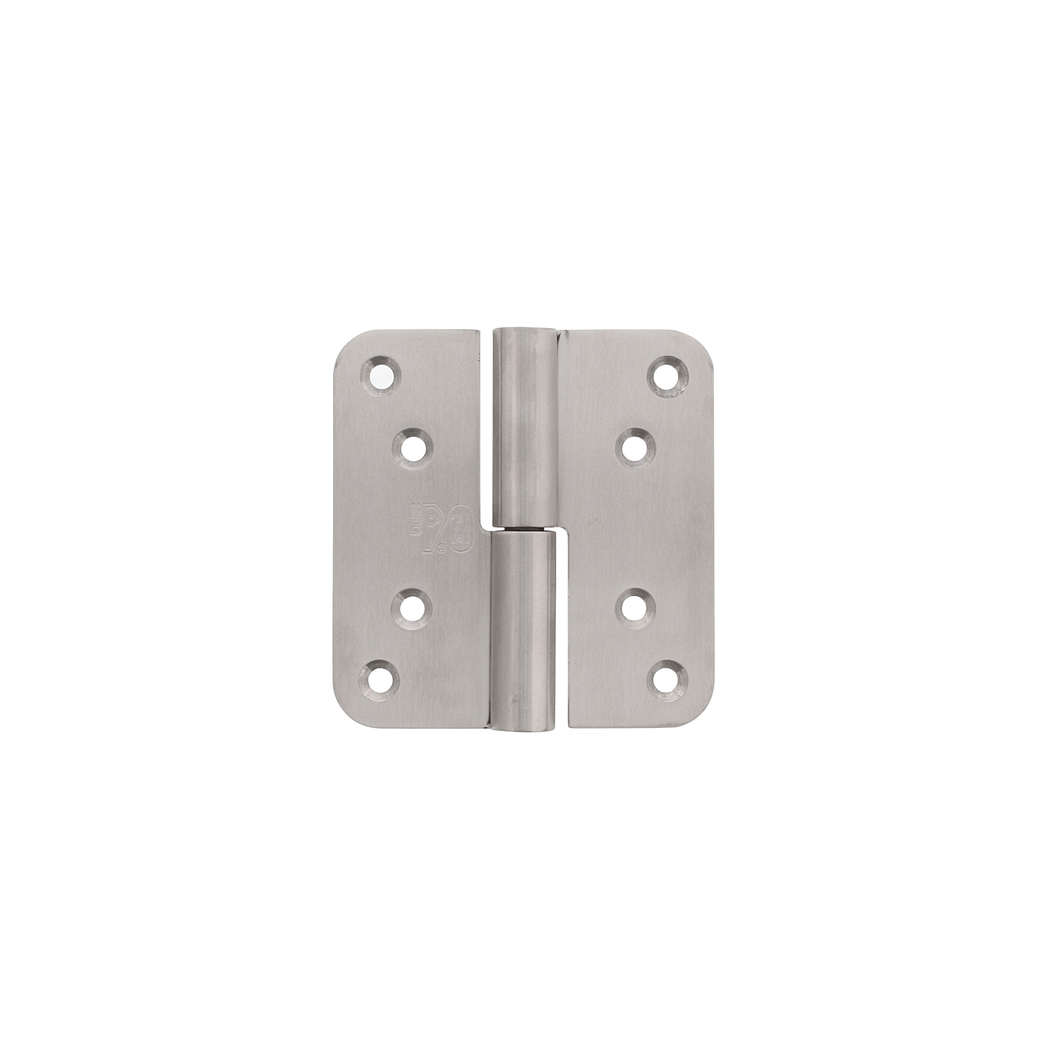 P+E Kogelstift paumelle SKG3 hout/hout 100mm DIN links rvs geborsteld