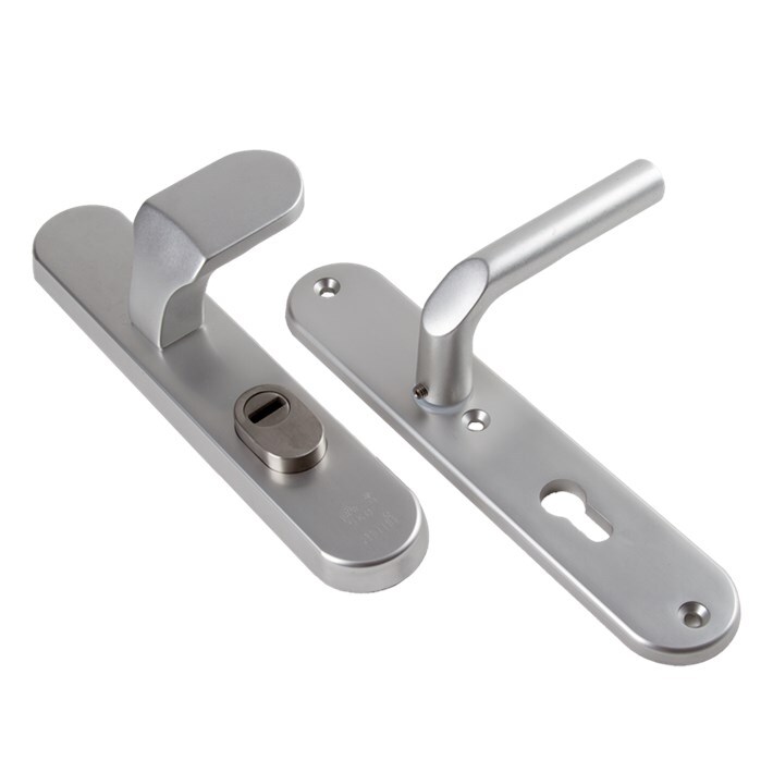 Ami Kruk/knop schild, aluminium veiligheidsbeslag 250/15 - 145 KT links f1 PC72 + 369 dd=55-60