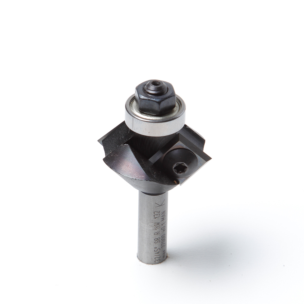 HM keermesfasefrees inclusief lager D12 hoek 45° schacht 8mm