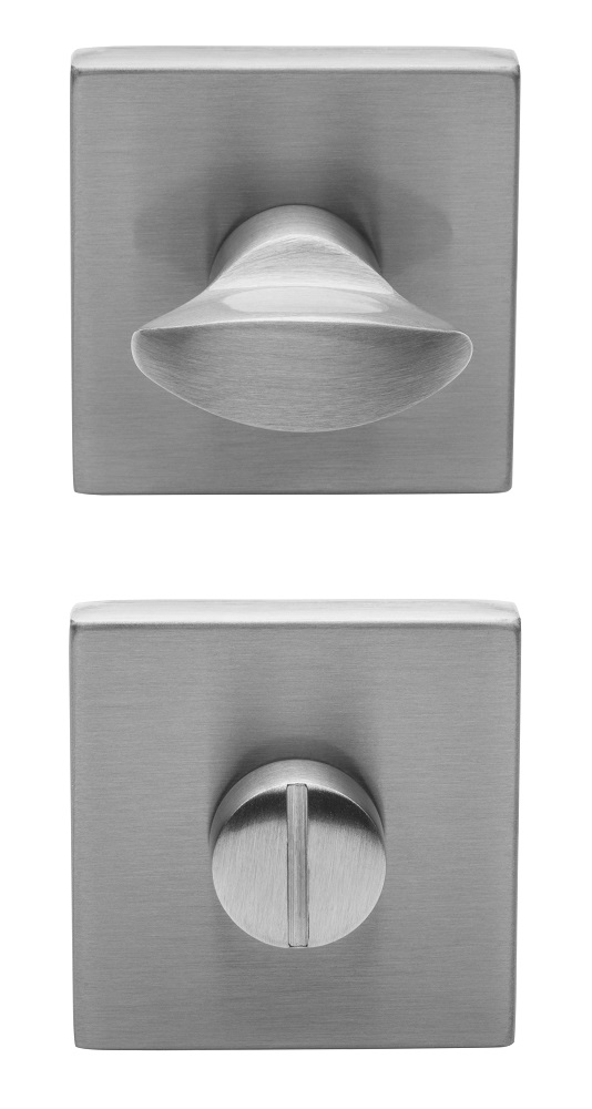 WC garnituur Mat Nikkel 52mm vierkant