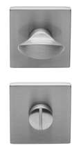 Afbeeldingen van WC garnituur Mat Nikkel 52mm vierkant