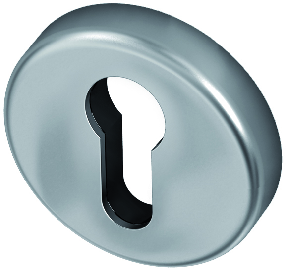 Cilinderrozet mat chroom 50mm rond per paar