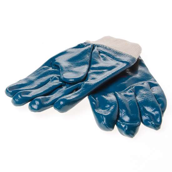 Afbeelding van Handschoen latex blauw volgecoat maat XL(10)