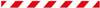 Afbeelding van PVC Waarschuwingstape rood-wit 50mm x 66 meter