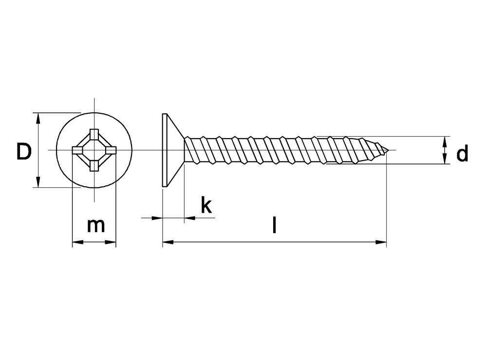 Zelfb schroef geg pk kk 4.8x45