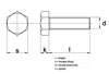 Afbeelding van Zeskanttapbout staal 8.8 verzinkt m12 x 20mm