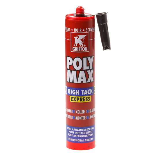 Afbeelding van Polymax hightack express zwart 435gr.