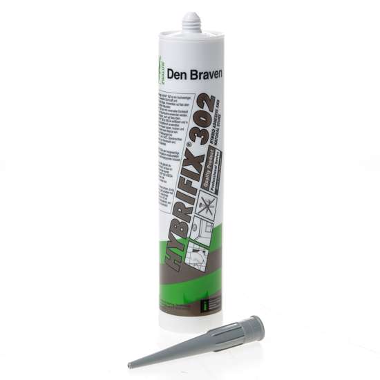 Afbeelding van Den Braven Hybrifix 302 grijs 290ml