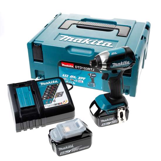 Afbeelding van Makita slagschr.dtd153rtj 18V 5.0ah(2)