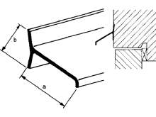 Afbeeldingen van Lekdorpelprofiel aluminium geboord 30 x 19mm