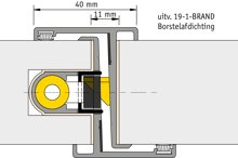 Afbeeldingen van Alprokon Deurnaald P-F 19-1 40/2450mm links