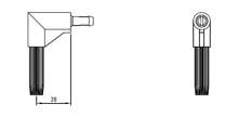 Afbeeldingen van Duco bedieningsstang met een bocht van 20mm, lengte stang 500mm Ral9005 (zwart)