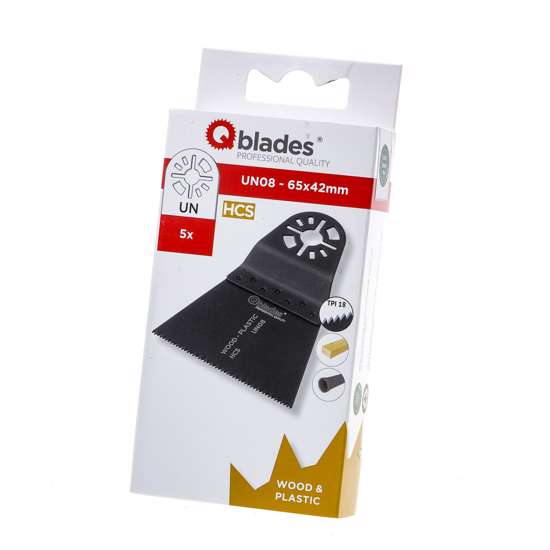 Afbeelding van Qblades Zaagblad Standaard 18tpi 65x42mm HCS UN08-5ST