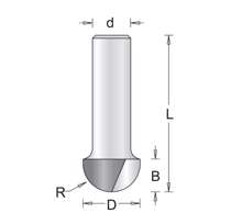 Afbeeldingen van Hitachi 8 mm holprofielfrees 12.7 x 38 x 6.3mm