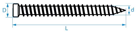 Afbeelding van Kozijnschroef QZ geg 7.5x182 ck t30