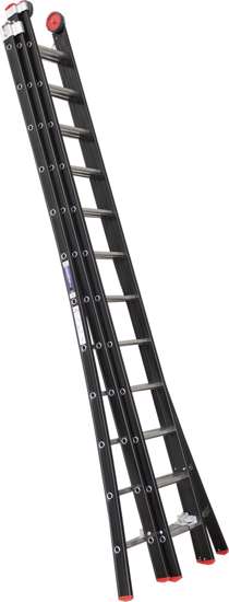 Afbeelding van Reformladder Kelfort Magnus zwart 3x12 