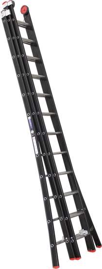 Afbeelding van Reformladder Kelfort Magnus zwart 3x12