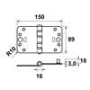 Afbeelding van Smart-Easyfixsch. 89x150x3 rhvh zwart