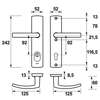 Afbeelding van VH-beslag Curve Kr/Kr Blok PC92 Zwart 38-54mm