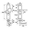 Afbeelding van VH-beslag Curve Kr/Gr Blok PC55 Zwart 38-54mm