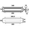 Afbeelding van AXA Briefplaat Curve Plus dd38-54mm Zwart