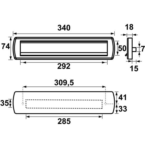 Afbeelding van AXA Briefplaat Curve Plus dd38-54mm Zwart