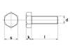 Afbeelding van Zeskanttapbout staal 8.8 verzinkt m12 x 40mm