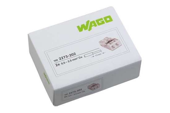 Afbeelding van Wago lasklem transp/wit 2-v