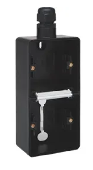 Afbeelding van Hydro opbouwdoos 2V vert.+M20 wartel Zwart