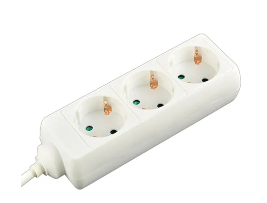 Afbeelding van Verdeeldoos 3v+RA 3x1.5mm² 1,5m snoer wit