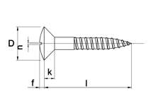 Afbeeldingen van Houtschroef messing lenskop 3.5 x 20mm