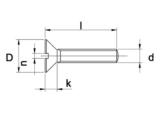 Afbeelding van Metaalschroef platverzonken kop philips verzinkt 4,8 m3 x 60mm