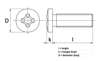 Afbeeldingen van Metaalschroef cilinderkop phillips verzinkt 4,8 m5 x 30mm