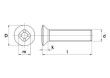 Afbeeldingen van Metaalschroef roestvaststaal lenskop phillips M4 x 40mm