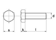 Afbeeldingen van Zeskanttapbout RVS A2 M20 x 55mm