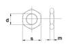 Afbeelding van Lage moer M10 A2 DIN 439B