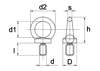 Afbeelding van Oogbout DIN 580 gegalvaniseerd m6