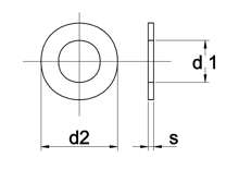 Afbeeldingen van Sluitring nylon M14 x 28mm