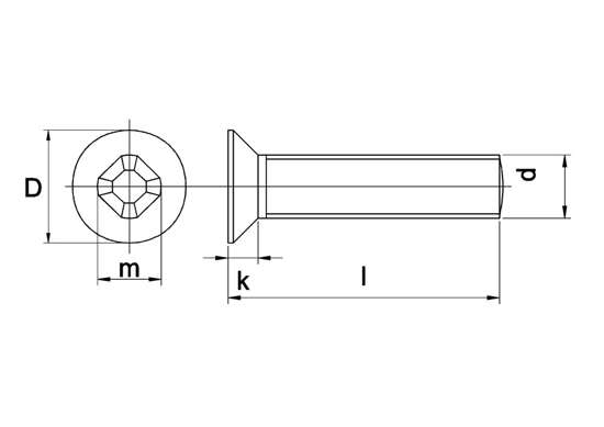 Afbeelding van Assortimentsdoos metaalschroef elektrolytisch verzinkt platkop DIN 965