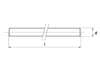 Afbeeldingen van Draadeind gegalvaniseerd kwaliteit 4.8 m12 x 3000mm
