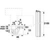 Afbeeldingen van Axa Deurbeveiligingsstrip M3-EX lengte 215cm kozijnhoutdiepte 10-14mm aluminium geanodiseerd F1 SKG* 7603-10-91