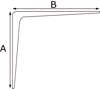 Afbeeldingen van Dulimex Plankdrager Herakles aluminium zwart 340 x290  ES 7035B 150kg