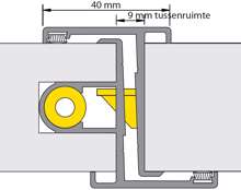 Afbeeldingen van Deurnaald P-F 19-1 40mm N.1200U LS 2450mm