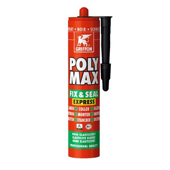 Afbeelding van PolyMax lijmkit Fix&Seal Expr. zwart 425gr .